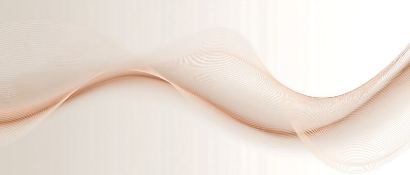 Abstract Elegant Flowing Wave Lines Smooth Gentle Movement Background