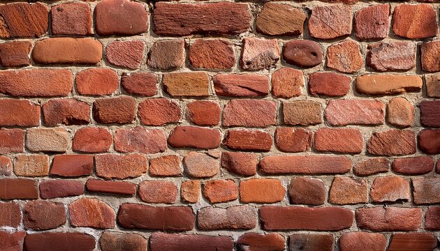 red sandstone brick wall texture background rustic medieval stone block surface pattern