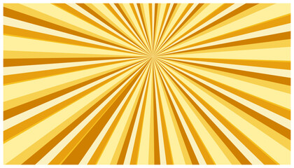 Fototapeta premium Abstract golden sunburst background with dynamic radial lines perfect for cheerful and lively designs.