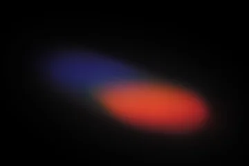 Abstract blue and red light refraction on black background © colnihko
