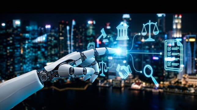 AI concept for reviewing contracts and meeting regulatory standards