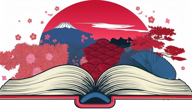 book page japanese style