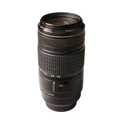 Telephoto zoom camera lens isolated without background | Teleobiektyw z zoomem bez tła (PNG)