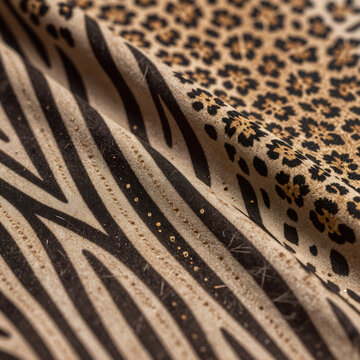 Art Nouveau Pattern Zebra. Zebra-Inspired Leopard Pattern Animal Print