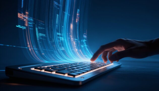 Digital Data Streaming from Keyboard Interface