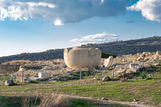 Ancient ruins of Amathus in Agios Tychon, Limassol, Cyprus