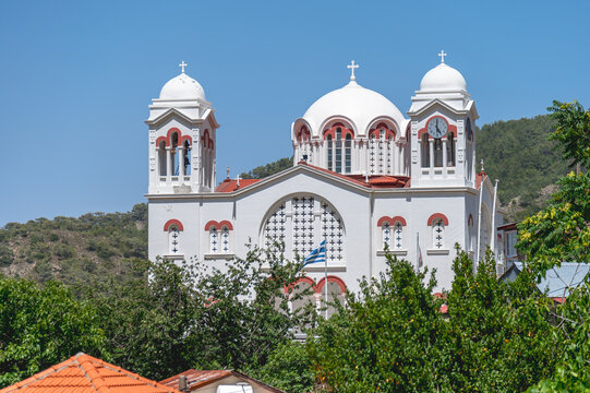 Church of Holy Cross building in Pedoulas, Cyprus