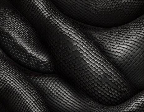 black snake skin seamless pattern tile repeating and looping background for print banners and wallpaper