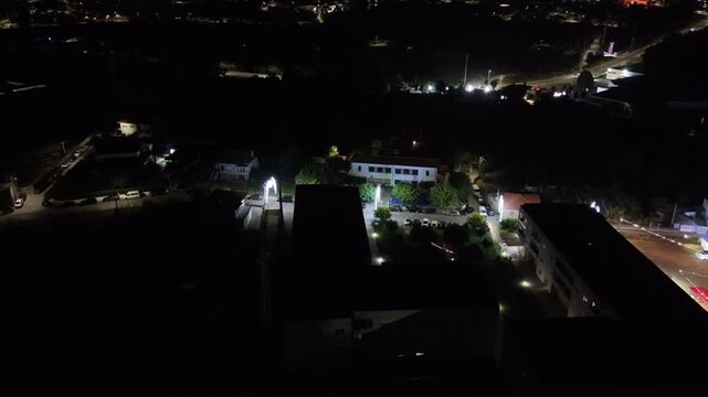 Aerial view of a traditional Portuguese festival