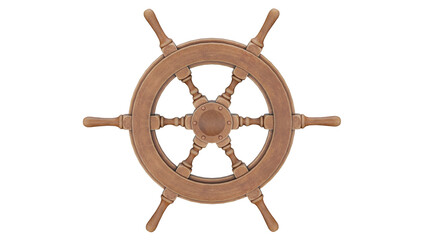 3d rendering ship wheel © santiago