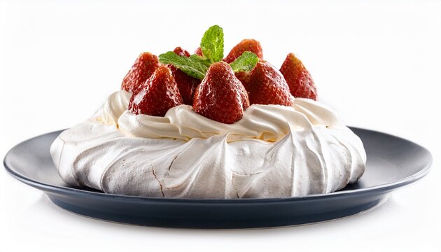 pavlova isolated on white background