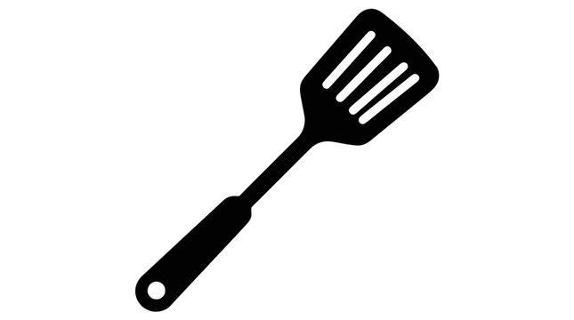 Vector illustration of kitchen spatula icon on a transparent background