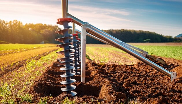 soil augers for collecting soil samples and stratigraphic analysis