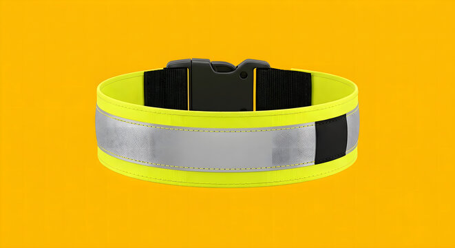 Adjustable Hi-Vis Yellow Reflective Cycling Ankle Strap with Buckle, Cycle Safe, EN ISO 20471 Certified