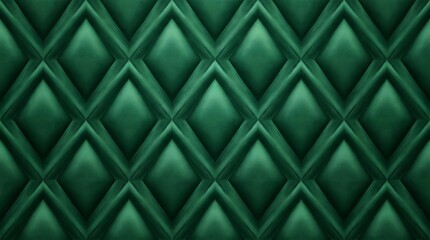 Obraz premium Elegant dark green quilted leather texture background perfect for a luxurious christmas holiday design project or sophisticated interior wall decor wallpaper