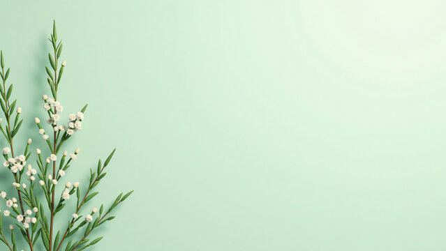Botanical Pattern Wall for Modern Interior Design