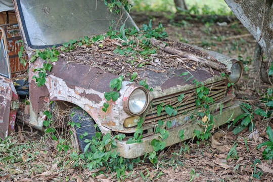 a very old car