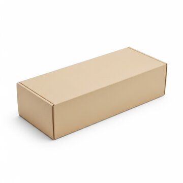 A plain brown cardboard box is shown against a white background, with no other objects present.