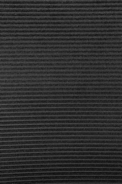 Close-up of textured fabric with fine, horizontal woven threads. Dark, neutral tones create a modern, minimalist aesthetic. Ideal for backgrounds, design projects, or texture overlays