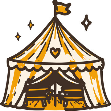 Oktoberfest beer tent vector illustration.
Decorate your Oktoberfest projects. 
Great for Cricut, stickers, and invitations.