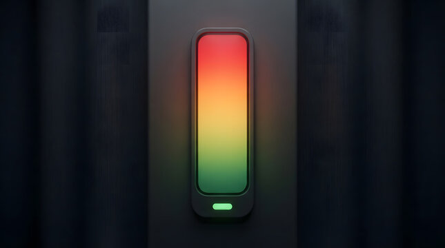 Vertical gradient color slider glowing red to green