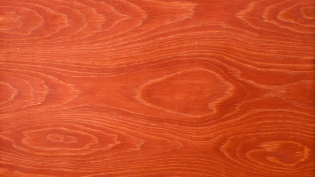 Warm bubinga wood texture background seamless reddish orange brown wooden panel pattern backdrop for luxury interior design and premium furniture visualization