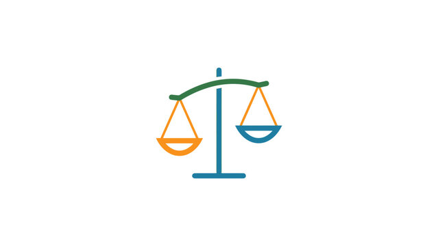 Minimalist Balanced Scales Of Justice Icon
