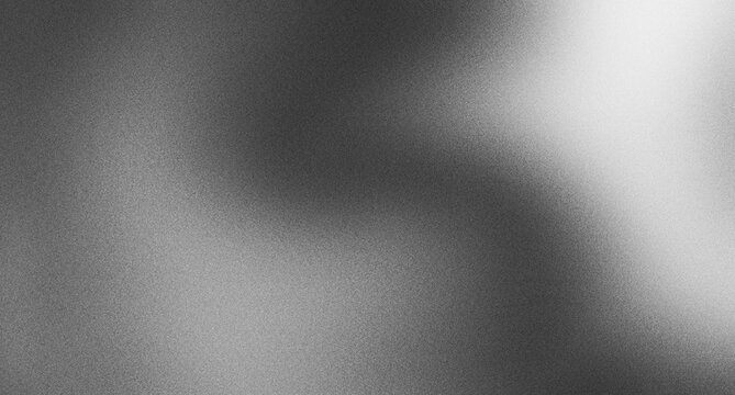 Abstract monochrome grey grain texture with bright light spot gradient background for professional photography backdrop and modern artistic design usage.