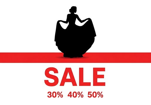 Black silhouette of person sitting on sale sign