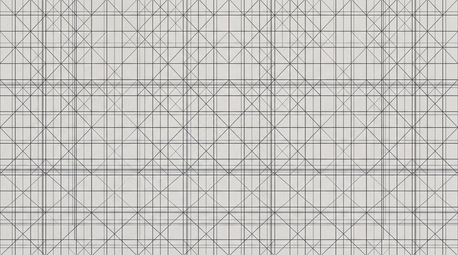 Abstract Geometric Grid Pattern with Intersecting Lines and Dots.