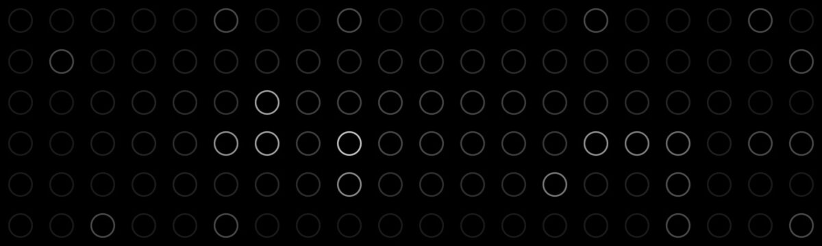 A sophisticated and minimalist background featuring a grid of dark circles with a single highlighted element evoking a sense of modern luxury and technological advancement