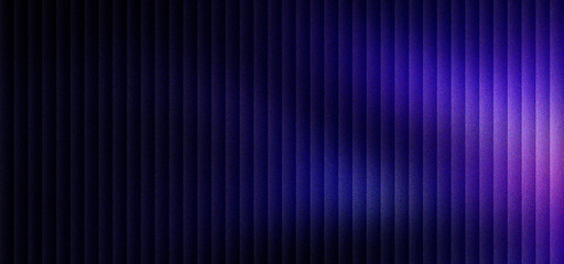 Abstract purple vertical lines background, dark violet textured stripes pattern, modern neon glow on ribbed surface, elegant futuristic backdrop for technology presentations and web design.