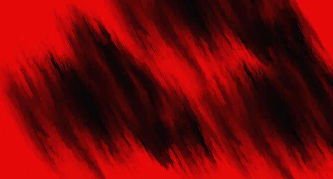 Abstract Dark Red and Black Background with Grainy Brush Stroke Texture
