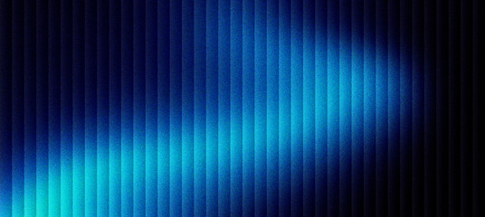 Obraz premium Abstract blue light background with vertical stripes, glowing neon lines on dark backdrop, futuristic motion blur texture for technology headers, digital gradient pattern for corporate design.