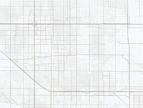 A simplified street map of Inglewood, California