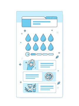 Modern Web Design Template with User Interface Elements, Login Form, Navigation Menu and Business Website Layout Vector Illustration
