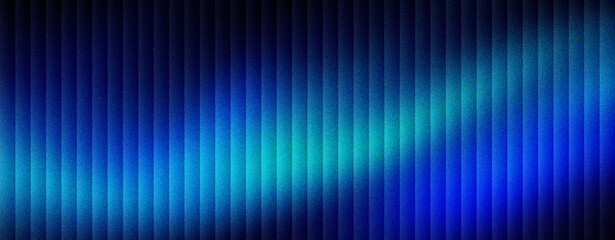 Fototapeta premium Futuristic blue light streaks on dark vertical lines background. Abstract neon glow wave over metallic texture. Modern technology backdrop for digital marketing and corporate presentations.