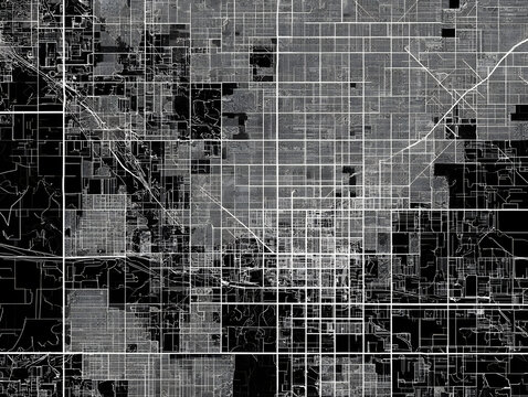 City street map of Topeka, Kansas as a poster