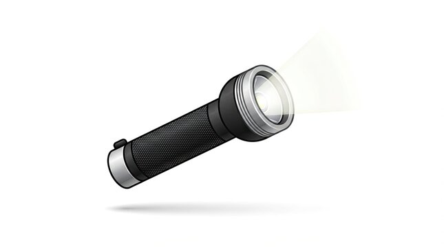flashlight isolated on white background