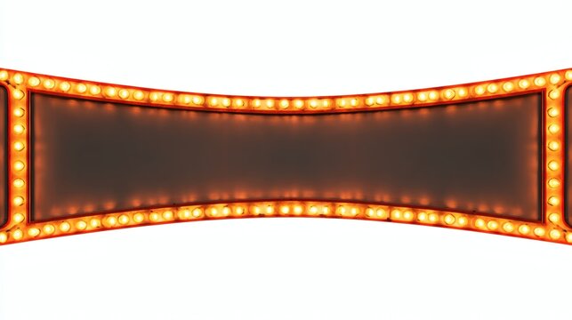 Vintage Marquee Sign with Bright Lights for Event Promotion