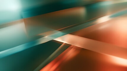 Naklejka premium Layered translucent frosted glass shapes