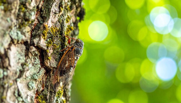 セミの生態を観察する夏の自由研究イメージ
