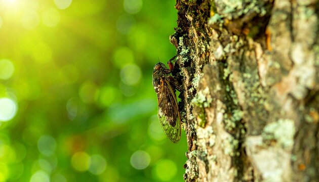 セミの生態を観察する夏の自由研究イメージ