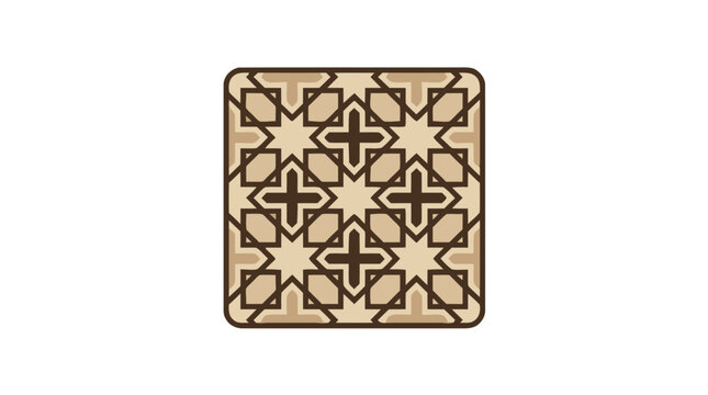 Geometric Pattern Design with Islamic Art Influence