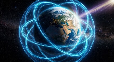 Fototapeta premium Protect the Ozone Layer, Ecology and Global Warming Awareness Concept