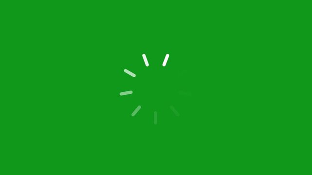 Loading animation green screen loading progress bar motion loading symbol minimalist buffering. For apps websites, smooth loading 4k video animation