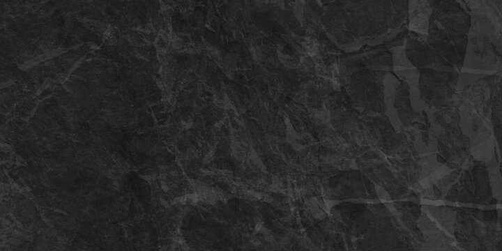 Dark black limestone old wall cement charcoal paint concrete blackboard and chalkboard background. abstract vein vintage Black granite slabs background