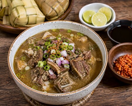 Coto makassar is a specialty dish form south Sulawesi 