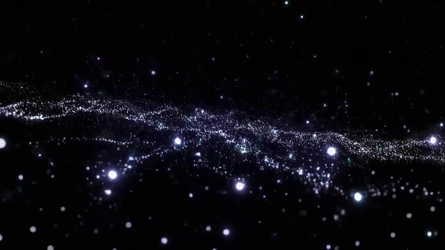 glowing fireflies in twilight forest night scene