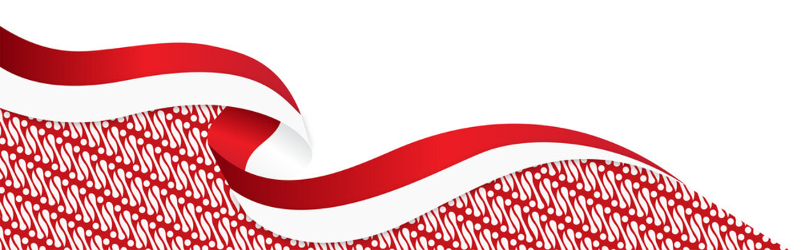 Commercial Red White Wavy Ribbon Banner Background. Abstract Pattern Graphic Design for Promotions, Websites, Marketing & Decorative Elements.